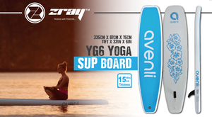 Avenli Yoga 11' Inflatable Stand Up Paddleboard (YG6) - Zray Paddleboards Australia